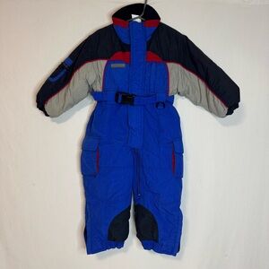 Snozu Vintage Toddler Blue One Piece Snowsuit Size 2T
